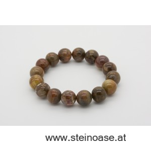 Armband versteinertes Holz 12mm